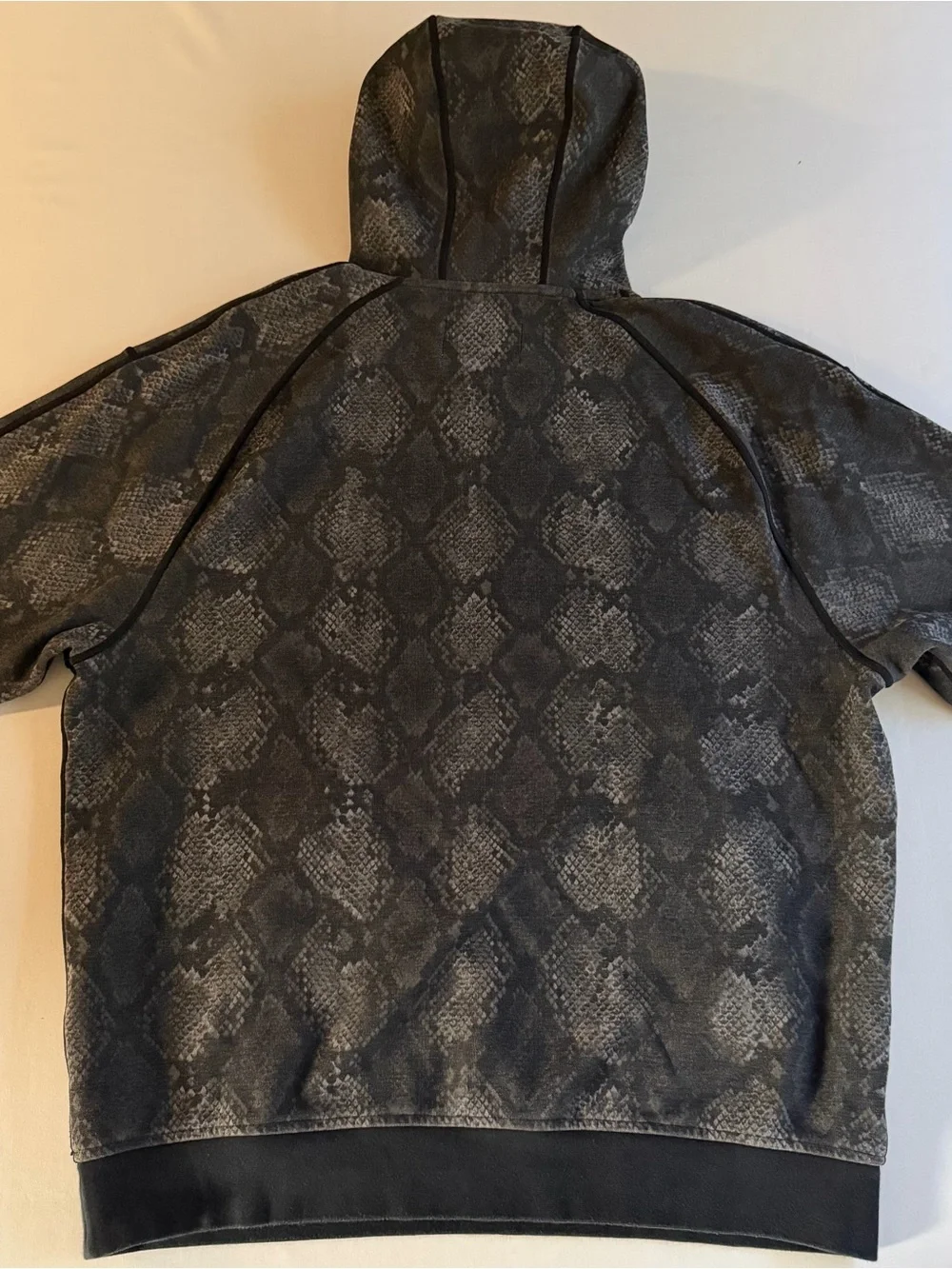 Jordan Sport Nike Snakeskin Hoodie Men L Baller Y2K Streets New York Harlem Goon